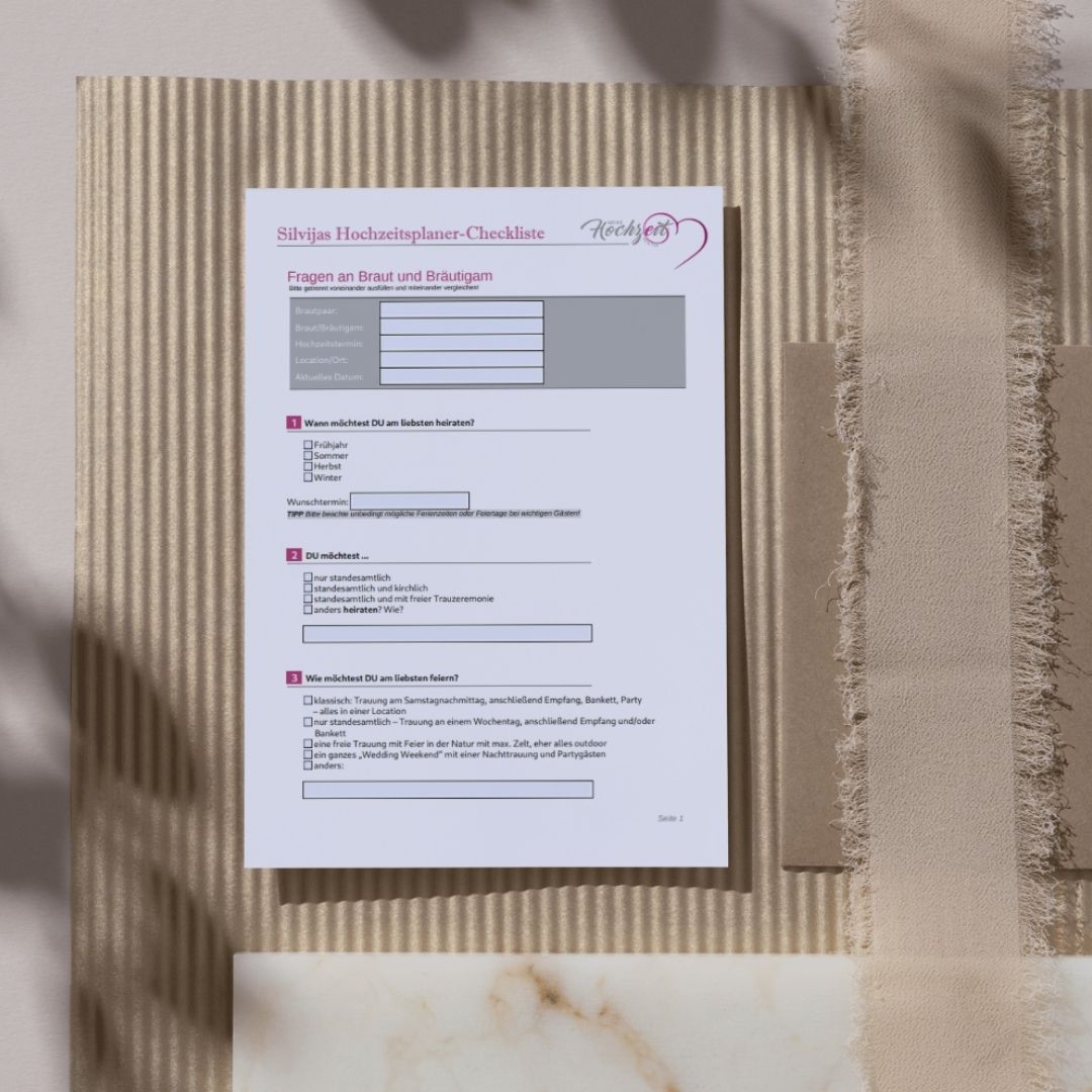 Checkliste Silvija
