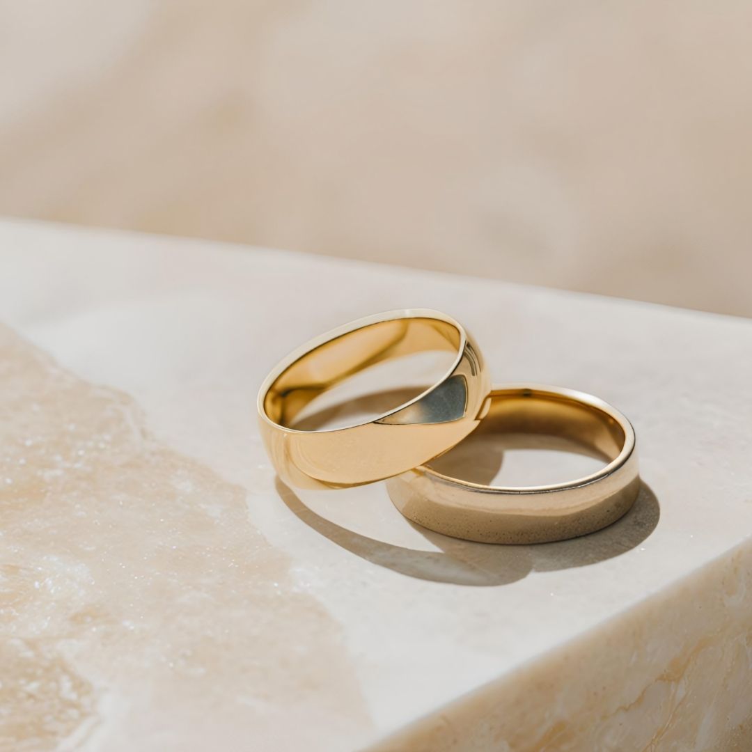 Eheringe als Sinnbild für Segnungen der Ehe