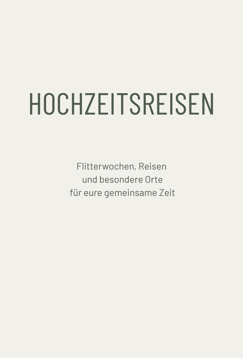 Hochzeitsreise